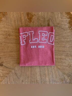 Fleo Crimson Logo Long Sleeve Tee